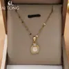 Joyería Ai Tong: Collar Redondo Suave y Elegante, Collar Vintage Exquisito y Lujoso, Collar Simple Versátil Brillante y Transparente