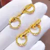 Loja de ouro com fivela de orelha de gelo quebrada, fivela de orelha cor de ouro estrela no céu, fivela de flor de carro, brinco, brincos de ouro quebrados, joias femininas