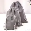 Bolsas de Veludo com Cordão, Embalagens de Veludo para Presentes, Bolsas com Cordão para Embalagem de Joias, Bolsas de Armazenamento de Pelúcia, Atacado em Estoque