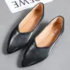 Sapatos Femininos de Comércio Exterior Plus Size 2022 Novo Bico Fino Moda Rasteirinha Versátil Casual Baixo Sapatos Femininos