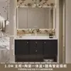 Gabinete de baño inteligente estilo americano y francés tocador moderno de lujo ligero lavabo retro para baño mueble de baño