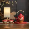 Productos Culturales y Creativos de la Ciudad Prohibida Tetera Ruihe Juego de Té Kung Fu Una Tetera Dos Tazas Estilo Chino Regalo de Boda para Recién Casados Regalo de Banquete de Cumpleaños