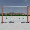 Outdoor Plastic Wood Fitness Equipment Set Idosos Esportes Comunidade Parque ao ar livre Praça Fitness Caminho Walking Machine