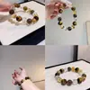 Pulseira Olho de Tigre Amarelo Natural Cada Vez Mais Rica, Pulseira Multi-Tesouro de Cristal Amarelo Torre Cristal Branco de Alta Qualidade, Joias de Cristal de Nicho