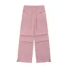 Pantalones Cargo Paracaidistas de Pierna Ancha Americanos Oreeta para Hombres y Mujeres, Cintura con Cordón y Leggings, Pantalones Casuales para Exteriores, Hechos a Medida