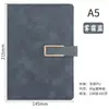 Conjunto de Caixa de Presente com Logotipo Personalizado para Caderno Caderno de Alta Qualidade com Fivela em Forma de U A5 Livro de Registro para Reuniões de Trabalho