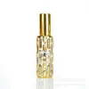 Frasco de óleo essencial galvanizado 15ml frasco spray de vidro bronzeador frasco de viagem para perfume sub-embalagem frasco vazio para amostra cosmética conta