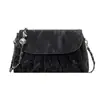2026 Nuevo Bolso de Mujer Plegado de Moda Transfronterizo Elegante Bolso de Hombro con Cadena de Perlas con Patrón de PU