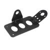 Suporte de pisca-pisca para motocicleta Harley suporte de placa traseira todo em alumínio suporte preto suporte de 3 furos