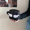 Mini bolsa de armazenamento estilo coreano com asas e estrelas fofas, bolsa de tecido pequena simples e portátil, bolsa de maquiagem moderna para meninas