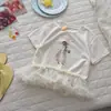 [En Stock] 26 Estilos Nuevos de Tops de Verano para Niñas con Estampado de Conejo Transpirable y Falda de Malla, Versátiles y Sencillos para Bebés