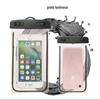 Luminoso impermeável saco do telefone móvel ao ar livre esportes pendurado pescoço caso do telefone móvel PVC transparente touch screen saco impermeável fabricantes por atacado