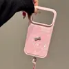 Cuero Coreano con Patrón de Cordero Adecuado para Funda de Teléfono Móvil Apple 17Promax iPhone Conejo Miffy 13 Bolso de Hombro 14 Nuevo Estilo 15