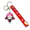 Al por mayor de fábrica Dibujos Animados Muñeca KT Gato Llavero Muñeca de Goma Líquida PVC Llavero de Muñeca DIY Bolsa Llave Colgante Pequeño