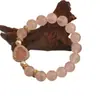 Pulsera Estilo Mismo de la Perla Tesoro del Oso Cristal Rosa Amatista Palacio de Buda para Mujer Pulsera de Diseño de Nicho de Lujo Ligero Regalo para Mejor Amiga