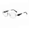 Gafas de sol poligonales de media montura de moda europea y americana 2026 para mujer, elegantes y a la moda, con protección UV, adecuadas para ventas transfronterizas