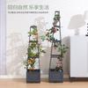 Caja Móvil para Plantas Trepadoras con Ruedas, Caja para Cultivo de Verduras en Balcón, Maceta Combinada para Exteriores, Venta al por Mayor Transfronteriza de Comercio Exterior, Diseño Sencillo