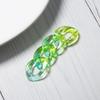 Transfronterizo Nuevo 17x 23mm acrílico transparente resaltado dos colores anillo abierto diy equipaje cadena de teléfono móvil Accesorios Venta al por mayor