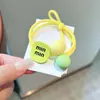 Goma para el pelo con letra Dongdaemun coreana para niñas, Accesorio versátil para el pelo para peinados de moño, Goma elástica para coleta