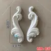 Parede de Fundo Flor de Canto de Gesso com Folhas Florais Simétricas, Flores e Linhas de Parede Esculpidas em Estilo Francês e Europeu para Decoração de Casa