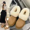 Botas de Nieve de Suela Gruesa para Mujer 2026 Otoño e Invierno Nuevos Mocasines Casuales de Plataforma con Forro de Felpa y Algodón Cálido Engrosado