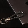 Llavero de langosta de cuero tejido Círculo accesorios para llavero de coche llavero dorado creativo accesorios con cordón al por mayor