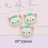 Cartoon coelho brilhante urso diy creme cola caseiro telefone móvel shell sapato fivela hairpin acessórios de resina atacado