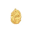 Pingente de chaveiro popular dragão dourado de latão, traz riqueza e tesouros, acessório decorativo do dragão do zodíaco, chaveiro de latão para carro