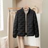 Chaqueta Ligera de Plumas Otoño/Invierno 2025 para Mujer, 90% Plumón de Pato Blanco, Corte Corto Holgado para Figuras Petite, Abrigo de Moda con Cuello Alto