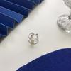 Anillo abierto con personalidad bidireccional y diseño minimalista de flecha de plata esterlina S925 de Kashite, versión coreana, para mujer