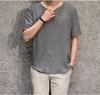 2021 Verão Novo Estilo Chinês Algodão Linho T-shirt Verão Solto Tamanho Grande Linho Manga Curta Base Camisa