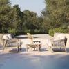 Sofá de ratán para exteriores, patio, jardín, balcón, casa de familia, ocio, silla de madera maciza tejida de aleación de aluminio, muebles combinados