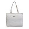 Bolsa de Lona Grossa Lavada para Comércio Exterior Bolsa Tote Feminina de Grande Capacidade Bolsa Satchel Simples para o Dia a Dia Bolsa Grande de Tecido Oxford Bolsa de Ombro