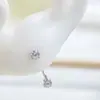Aretes en forma de U de aleación de titanio Astmf-136 de doble punta con rosca interna de circonita G23 Titanio Aretes con rosca interna de circonita Joyería