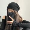 Otoño e Invierno nuevo gorro de punto combinable para mujer estilo coreano gorro de pelo fino moda de verano gorro de punto casual combinable moda