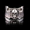 Anillo Abierto Plata Tailandesa Calavera Chiba Moda Trendy para Hombre Personalizado Retro Hip-Hop Anillo de Plata Anillo para Dedo Comida Joyería Hecha a Mano