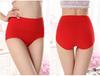 Suministro directo de fábrica ropa interior para mujer bragas de tela de algodón para mujer cintura alta color liso barriga ropa interior sin costuras