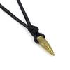 Colar Bala de Liga de Zinco Retrô, Colar Tecido à Mão, Colar com Pingente Retrô Personalizado para Homem, Atacado