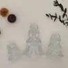 Candelabro de Cristal Retro Europeo Decoración de Mesa de Comedor Adornos Props para Fotos de Instagram Árbol de Navidad Vela Aromática Portavelas Pequeño