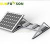 Tripé para Telhado Plano Liga de Alumínio Suporte Fotovoltaico Lastro de Cimento Suporte para Painel Fotovoltaico