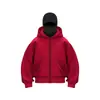 Nuevo Comercio Exterior DIY Otoño Ins Sudadera con Capucha Chaqueta Holgada Mismo Estilo para Hombres y Mujeres Sudadera con Diseño de Doble Gorro