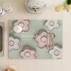 Tapete Escurridor de Encimera de Cocina Flor Tapete de Barra Mesa de Lavado a Mano Tapete Absorbente de Barro Diatómico Salvamantel Lavable a Máquina a Prueba de Moho