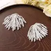 Moda Corea del Sur Borla de Cristal Flor DIY Elegante Flor Hecha a Mano Pin Lateral Flor para Zapatos Adornos Decorativos para Carcasa de Teléfono Móvil