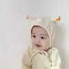 Gorro Delgado para Bebé Recién Nacido Oso Pequeño Primavera y Otoño 0-12 Meses Gorro de Cabeza para Bebé Lindo Sin Costuras