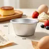 Taza de pudín de aluminio taza redonda pequeña molde para pastel pequeño de aleación de aluminio B11B06 tratamiento de ánodo en la superficie herramienta para hornear