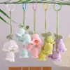 Llavero de Muñeca Peluche Bolsa Decorativa Lirio del Valle Orquídea Lana Tejida a Mano Crochet Colgante Lindo Artículo Pequeño Accesorios