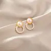 Pinzas para Orejas de Perla Vintage, Sin Perforación, Pendientes Minimalistas de Nicho, Brazaletes para Orejas, Accesorios para Orejas con un Toque de Lujo Ligero, Aretes con Forma de Espiral para Mosquitos