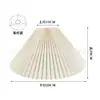Pantalla de Lámpara Grande de Tela Plegada para Lámpara de Pie de Kdcm Homestay, Accesorios Desmontables DIY para Pantalla de Lámpara de Hotel, Lámpara Colgante de 45cm