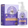 Spray de Limpeza Bucal para Pets Transfronteiriço para Gatos e Cachorros, Refrescante de Odor Bucal, Refrescante de Hálito, Spray de Limpeza de Tártaro e Manchas