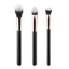 Set de 3 Brochas de Maquillaje Transfronterizo: Brocha para Base, Brocha para Corrector sin Marcas, Brocha para Rubor con Cerdas Ultra Suaves, Herramientas de Belleza Multifuncionales en Stock